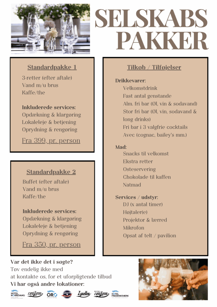 Selskabspakker information